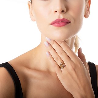 Δαχτυλίδι ατσάλινο με πέτρες ζιργκόν