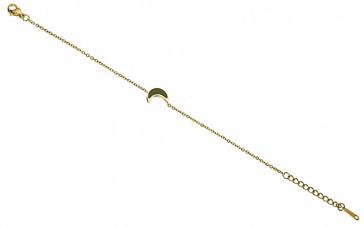 Βραχιόλι ατσάλινο μισοφέγγαρο