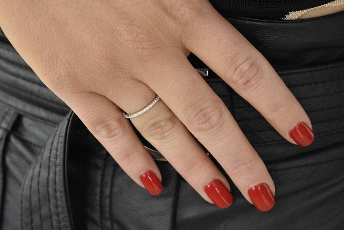 Oxzen δαχτυλίδι ασημένιο ολόβερο με ζιργκόν