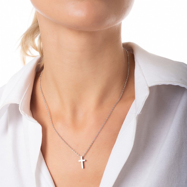 Κολιέ ατσάλινο σταυρός