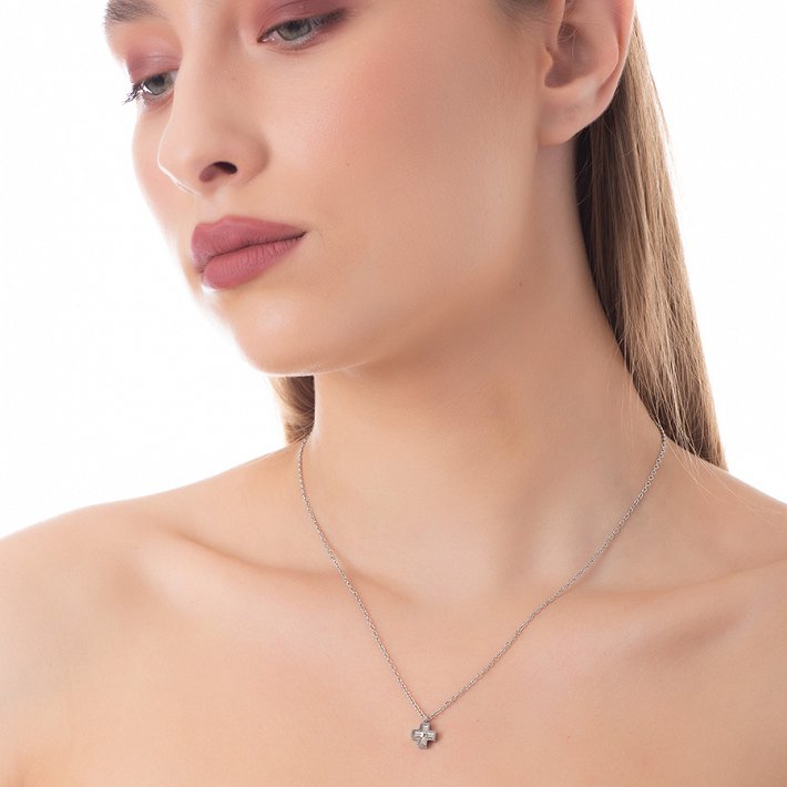 Κολιέ ατσάλινο σταυρός