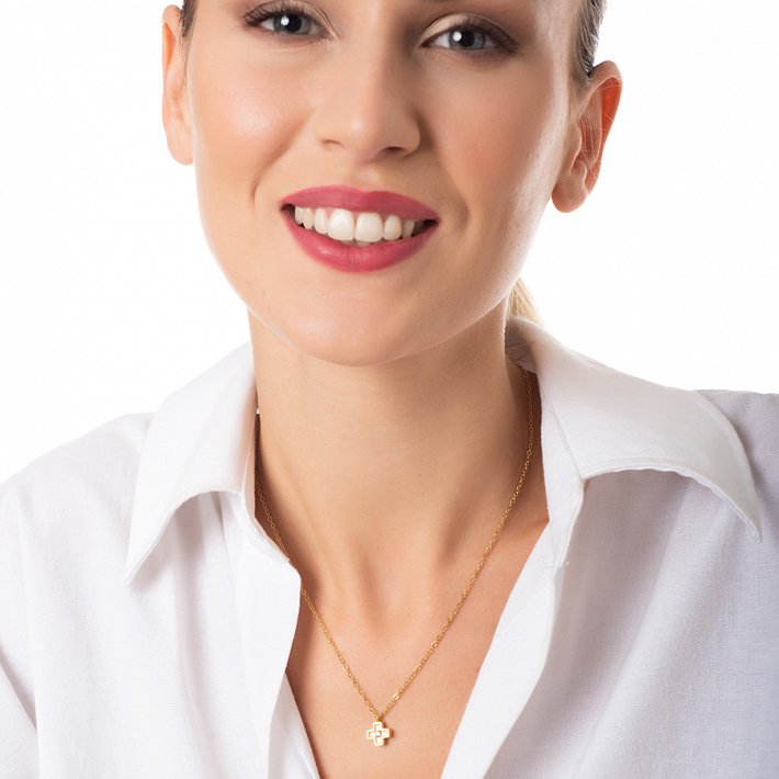 Κολιέ ατσάλινο σταυρός