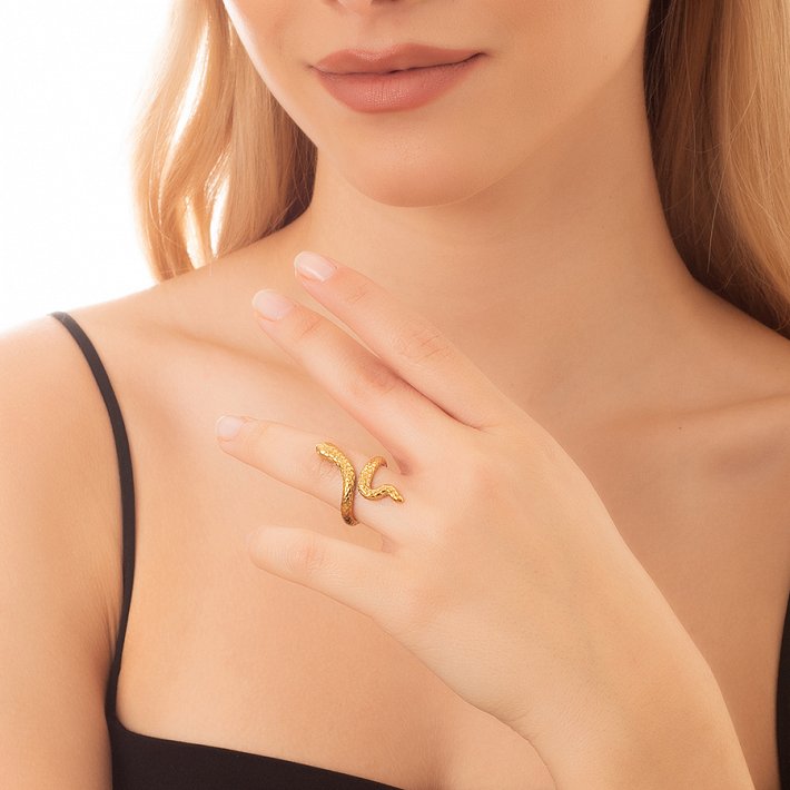 Δαχτυλίδι ατσάλι φίδι