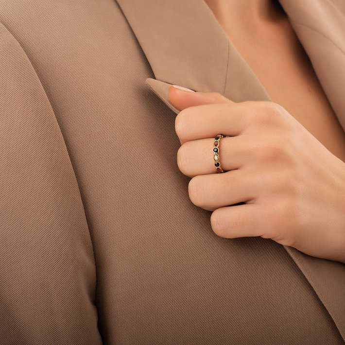 Δαχτυλίδι ατσάλινο βέρα multi colour