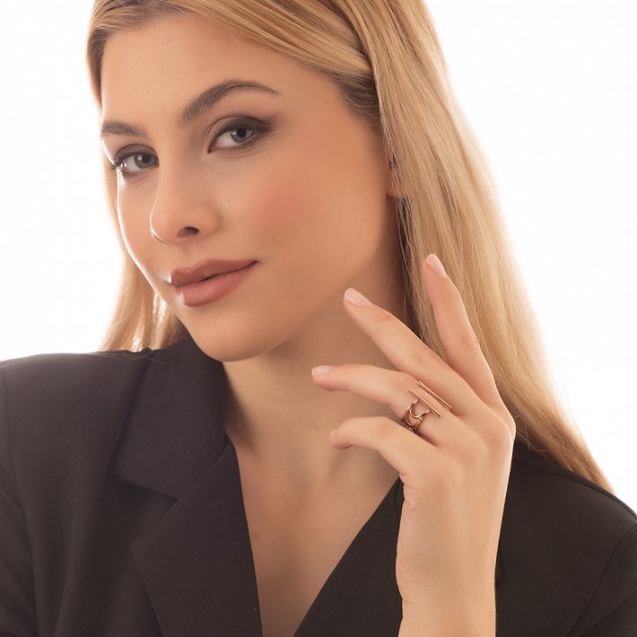 Δαχτυλίδι από ανοξείδωτο ατσάλι μακρύ