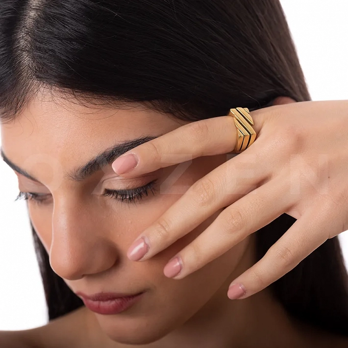 Γυναικείο δαχτυλίδι από ανοξείδωτο ατσάλι