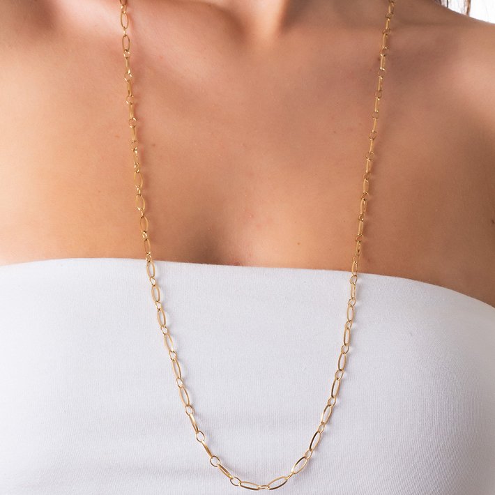 Αλυσίδα λαιμού ατσάλι γυναικεία 80cm