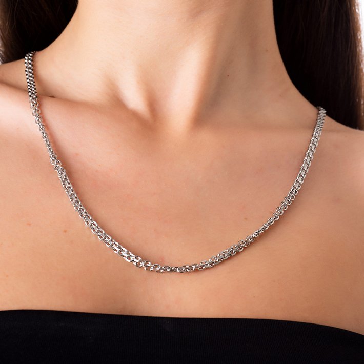 Αλυσίδα λαιμού ατσάλι γυναικεία 60cm