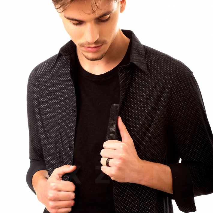 Δαχτυλίδι βέρα ανδρική από ανοξείδωτο ατσάλι, διαμανταρισμέμη