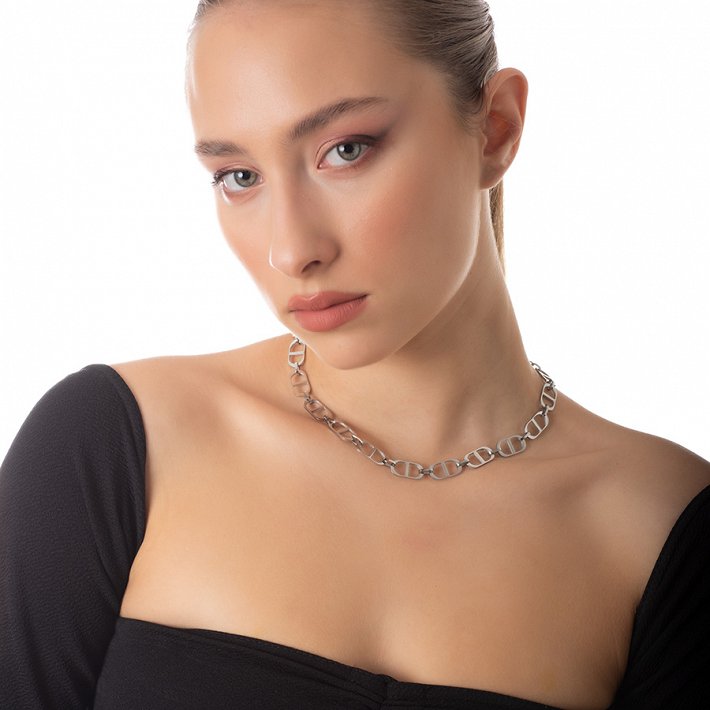 Κολιέ ατσάλινο θήτα