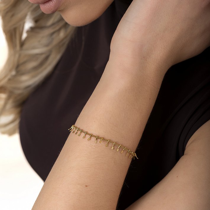 Oxzen ατσάλινο βραχιόλι γυναικείο