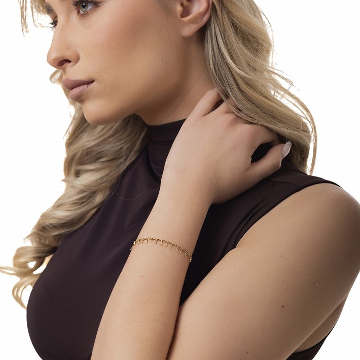 Oxzen ατσάλινο βραχιόλι γυναικείο