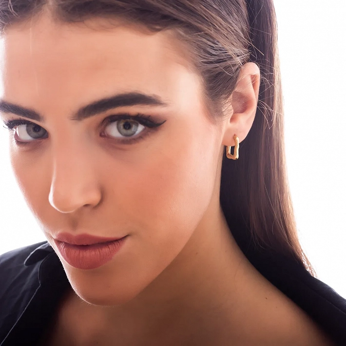 Σκουλαρίκια κρίκοι ατσάλινοι σφυρήλατοι