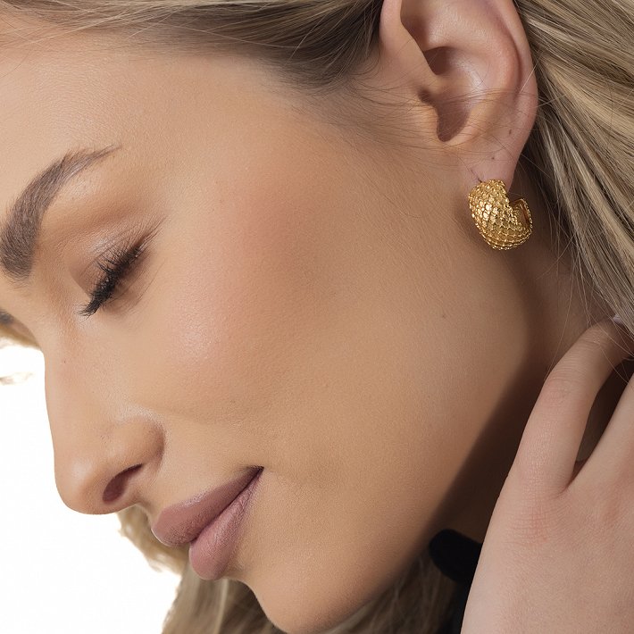 Oxzen ατσάλινος κρίκος χοντρός σαγρέ