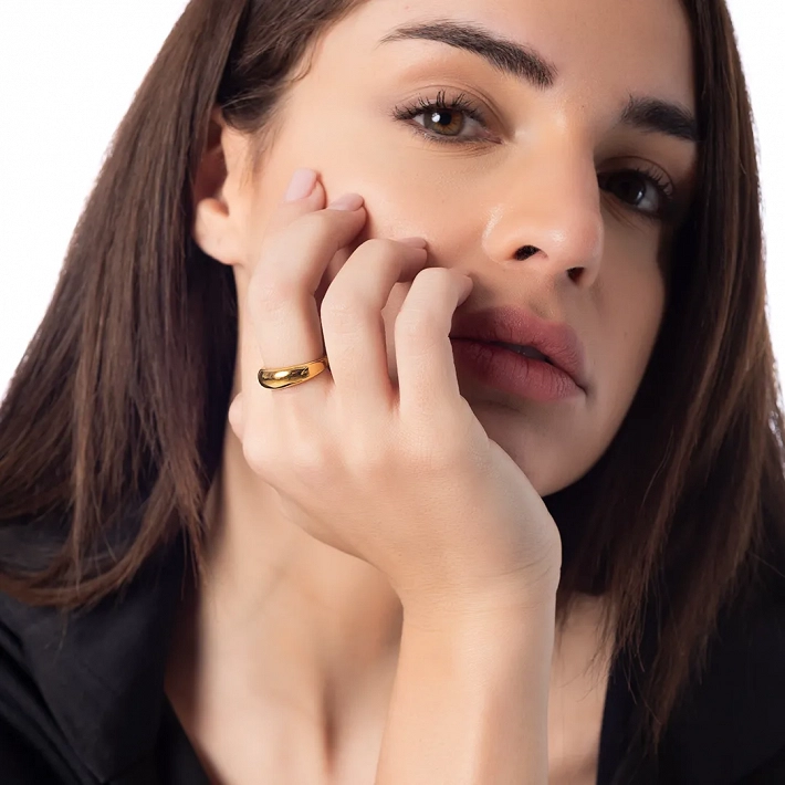 Δαχτυλίδι γυναικείο από ανοξείδωτο ατσάλι βέρα bull