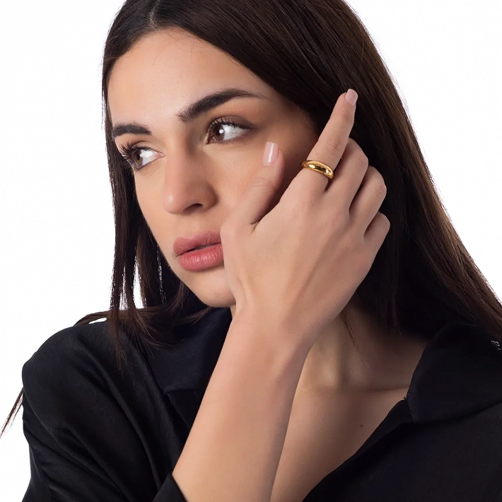 Δαχτυλίδι γυναικείο από ανοξείδωτο ατσάλι βέρα bull