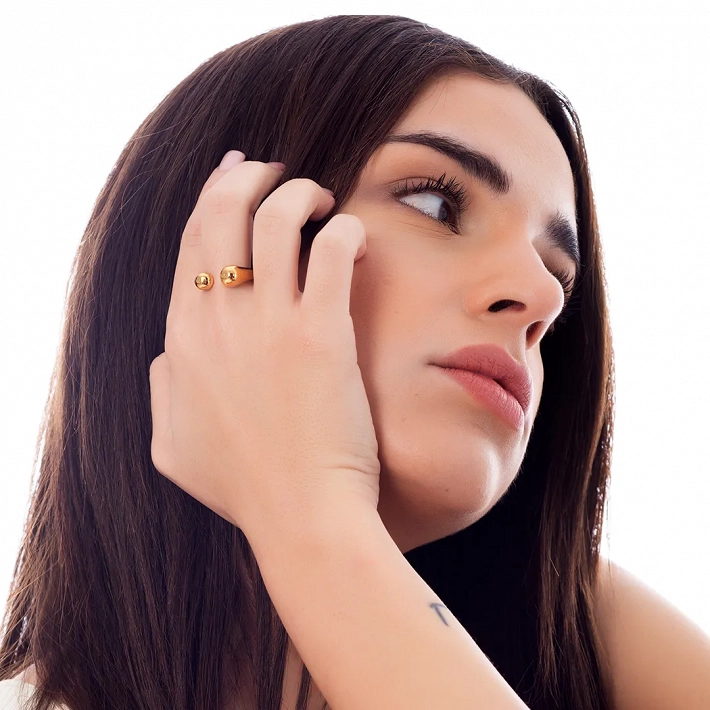 Oxzen γυναικείο δαχτυλίδι από ανοξείδωτο ατσάλι ανοιχτό