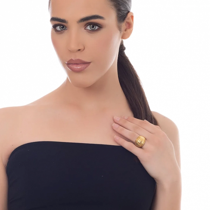 Oxzen γυναικείο δαχτυλίδι από ανοξείδωτο ατσάλι bull