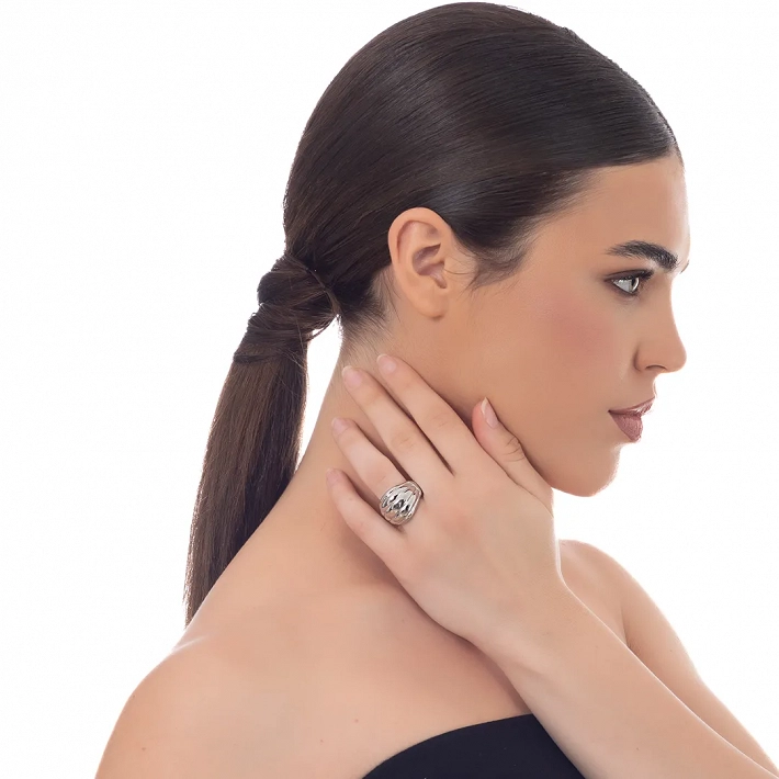 Oxzen γυναικείο δαχτυλίδι από ανοξείδωτο ατσάλι