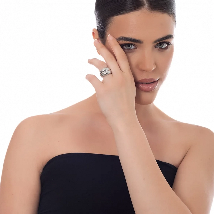 Oxzen γυναικείο δαχτυλίδι από ανοξείδωτο ατσάλι