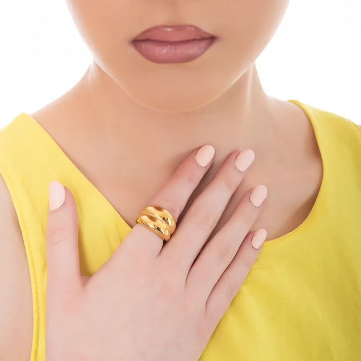 Oxzen γυναικείο δαχτυλίδι από ανοξείδωτο ατσάλι