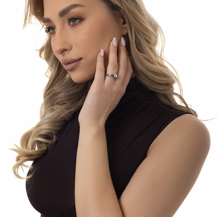 Oxzen ατσάλινο δαχτυλίδι bull