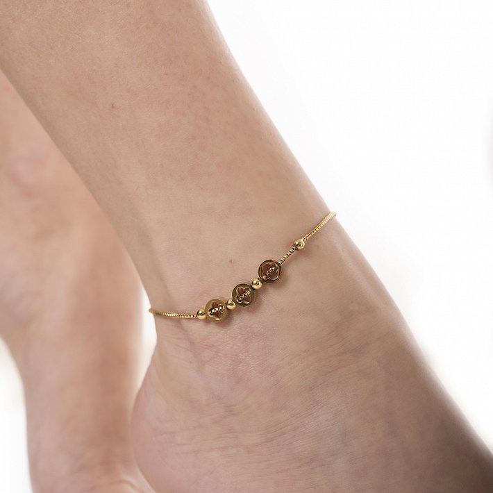 Oxzen αλυσίδα ποδιου ατσάλινη