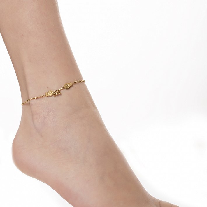 Oxzen αλυσίδα ποδιου ατσάλινη