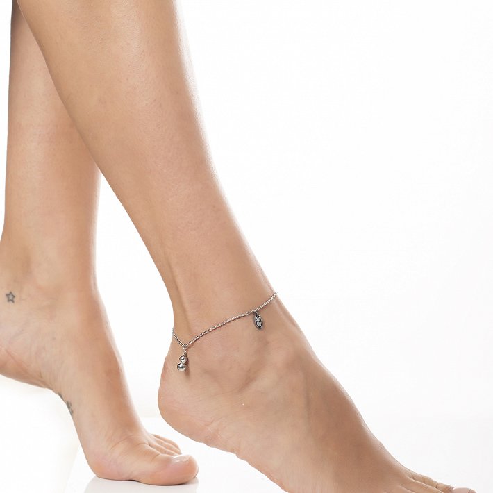 Oxzen αλυσίδα ποδιου ατσάλινη