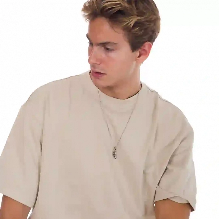 Κολιέ Unisex από ανοξείδωτο ατσάλι φτερό