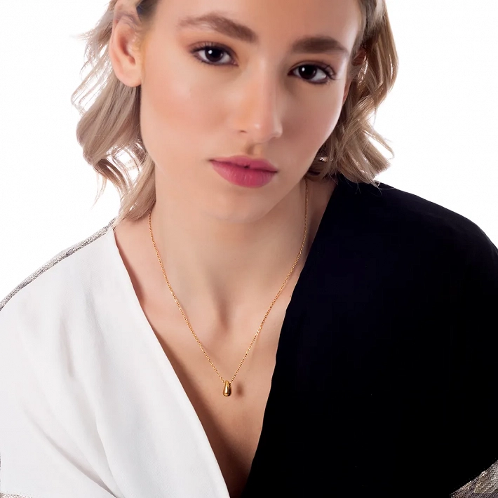 Κολιέ ατσάλινο σταγόνα