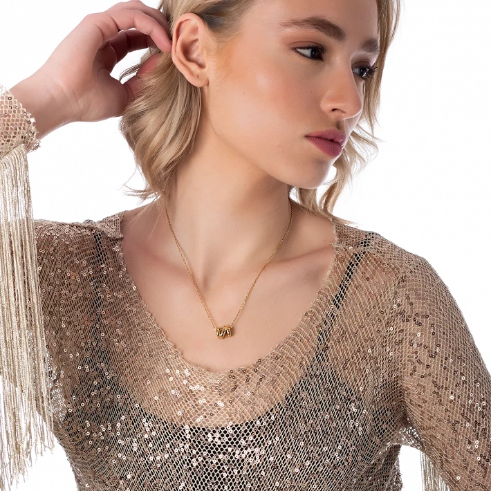 Κολιέ ατσάλινο σπείρα