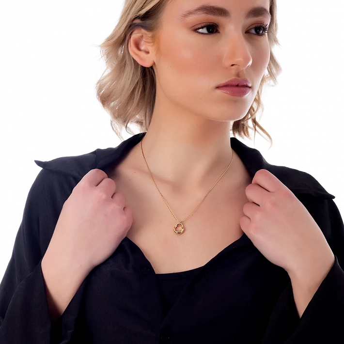 Κολιέ ατσάλινο στρογγυλό