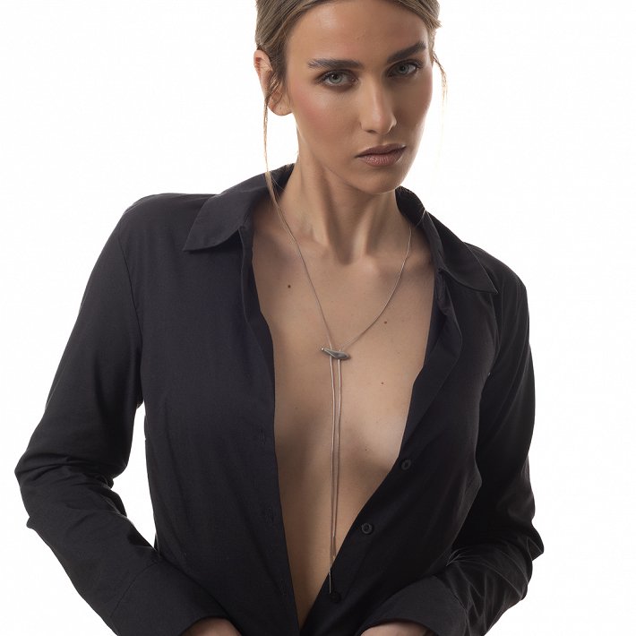 Γυναικείο κολιέ από ανοξείδωτο ατσάλι γραβάτα μακρύ