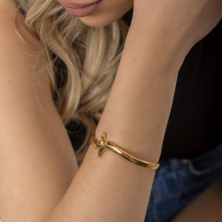 Oxzen χειροπέδα γυναικεία ατσάλινη