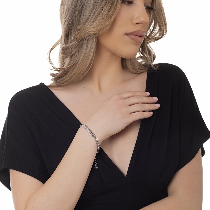 Oxzen ατσάλινο βραχιόλι γυναικείο