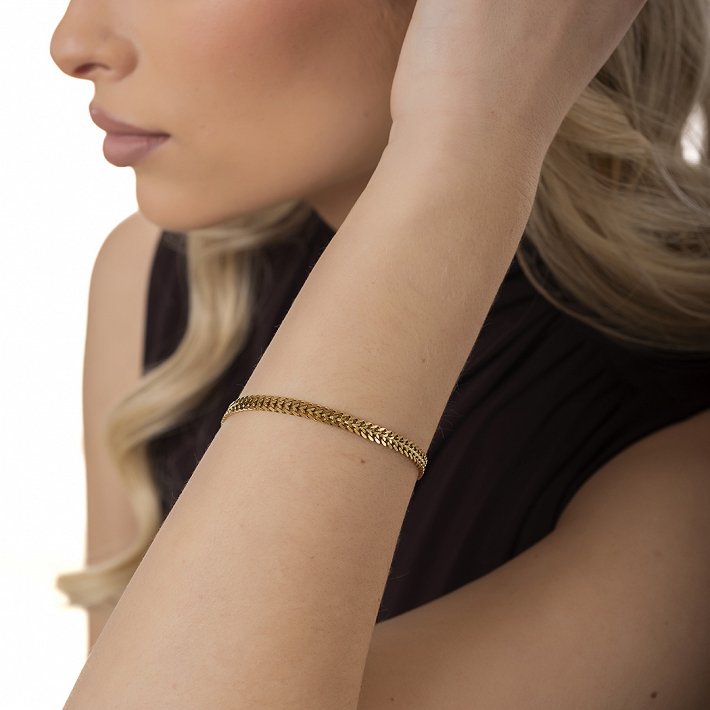 Oxzen ατσάλινο βραχιόλι γυναικείο αλυσίδα