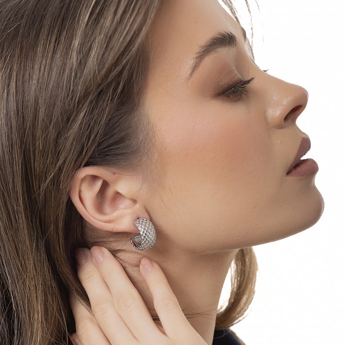 Oxzen ατσάλινος κρίκος χοντρός σαγρέ