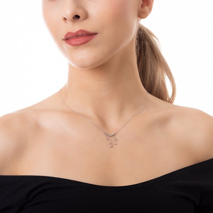 Oxzen κολιέ ασημένιο