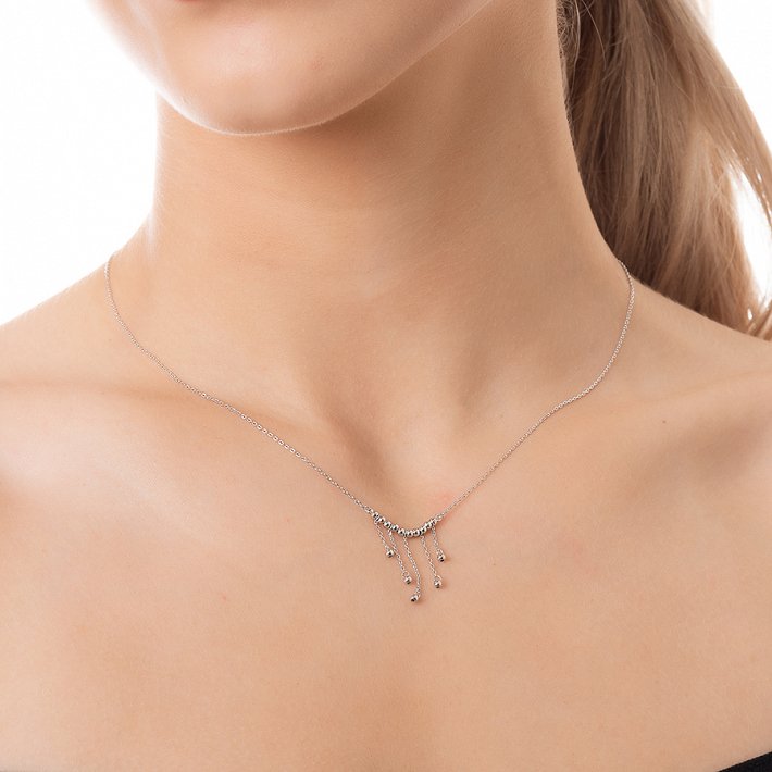 Oxzen κολιέ ασημένιο