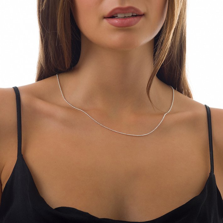 Oxzen γυναικείο κολιέ ασημένιο γραβάτα