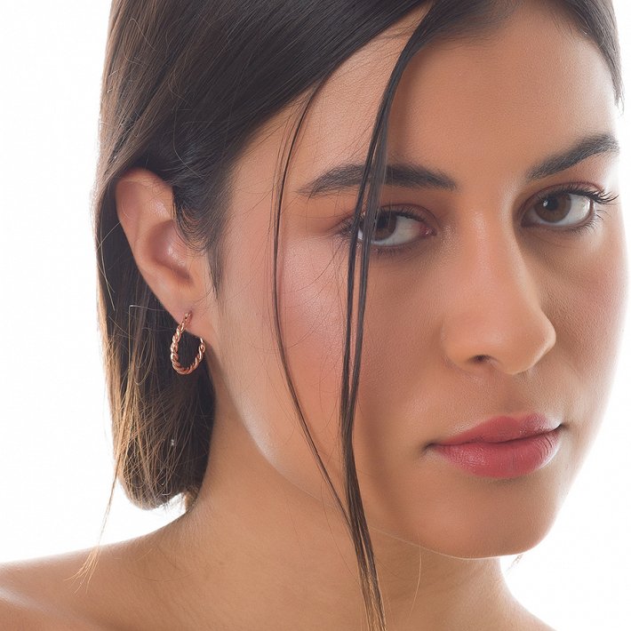 Oxzen σκουλαρίκια κρικάκια μικρά ασημένια 1.5 cm