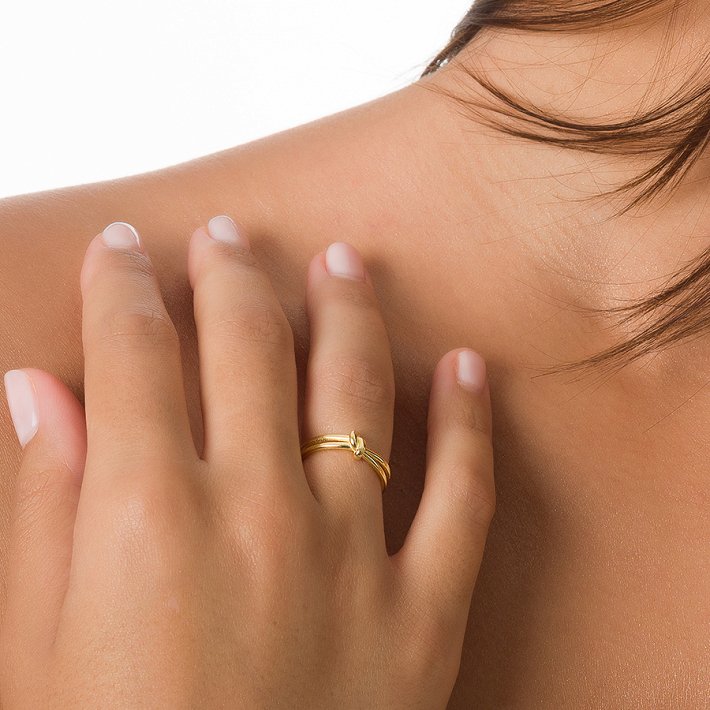 Oxzen  δαχτυλίδι ασημένιο φιογκάκι free size