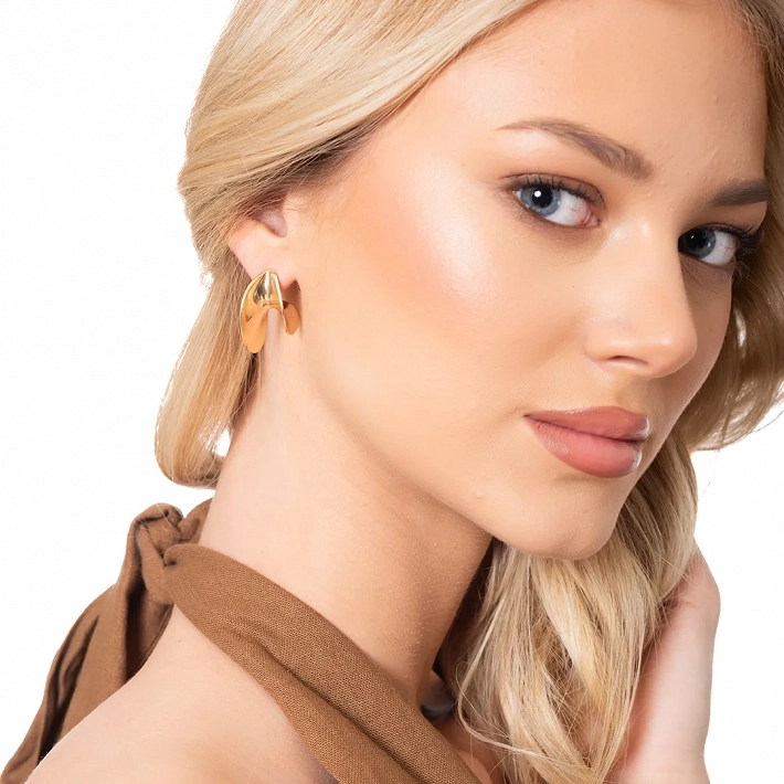 Oxzen εντυπωσιακός κρίκος από ασήμι