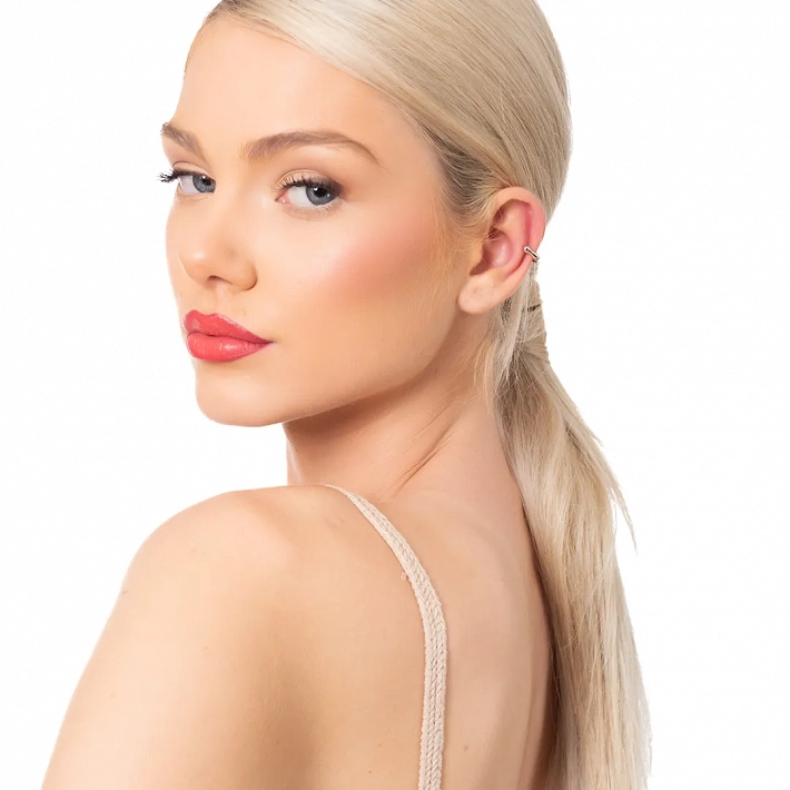 Oxzen ασημένιο σκουλαρίκι Ear Cuff