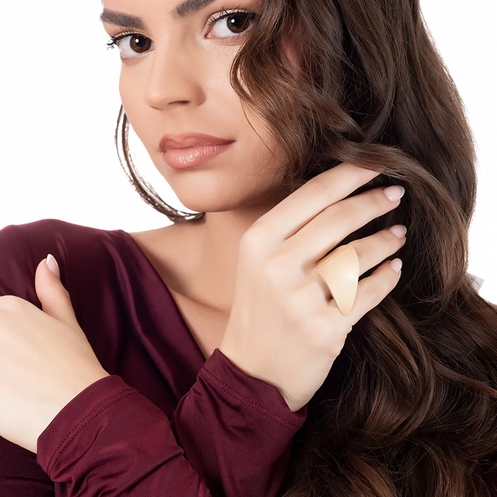 Oxzen ασημένιο δαχτυλίδι με ιδιαίτερο σχέδιο