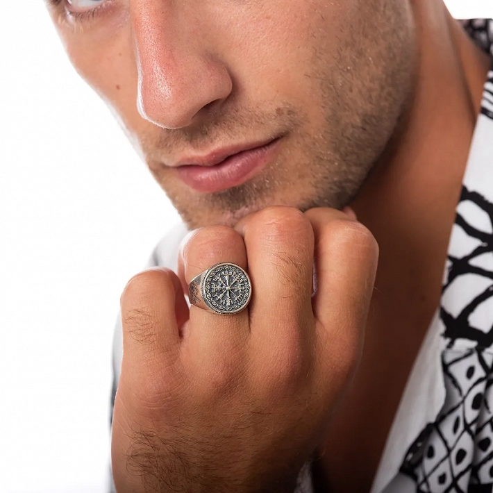Oxzen δαχτυλίδι ανδρικό ασημένιο