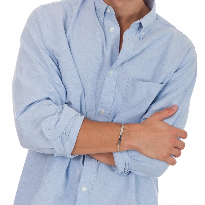 Oxzen βραχιόλι ασημένιο ταυτότητα