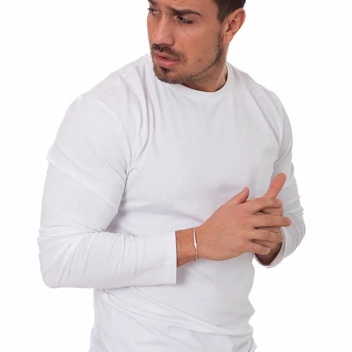 Oxzen ανδρικό βραχιόλι, ασημένια ταυτότητα