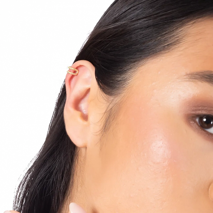 Oxzen ασημένιο σκουλαρίκι Ear Cuff